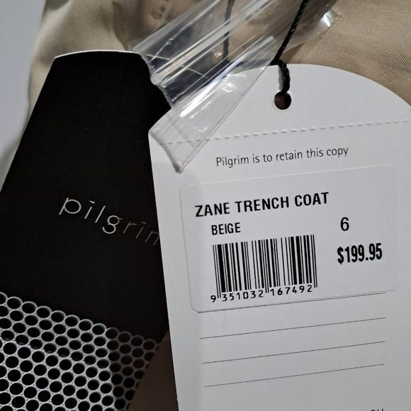 Pilgrim trench coat, NWT, Beige - Picture 3 of 6